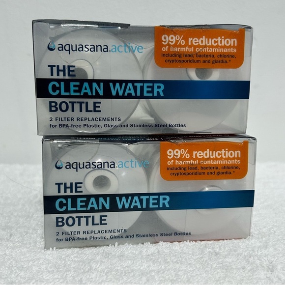 Aquasana Active Clean Water Bottle Filter Replacements Lot of 4 Filters - Picture 3 of 7